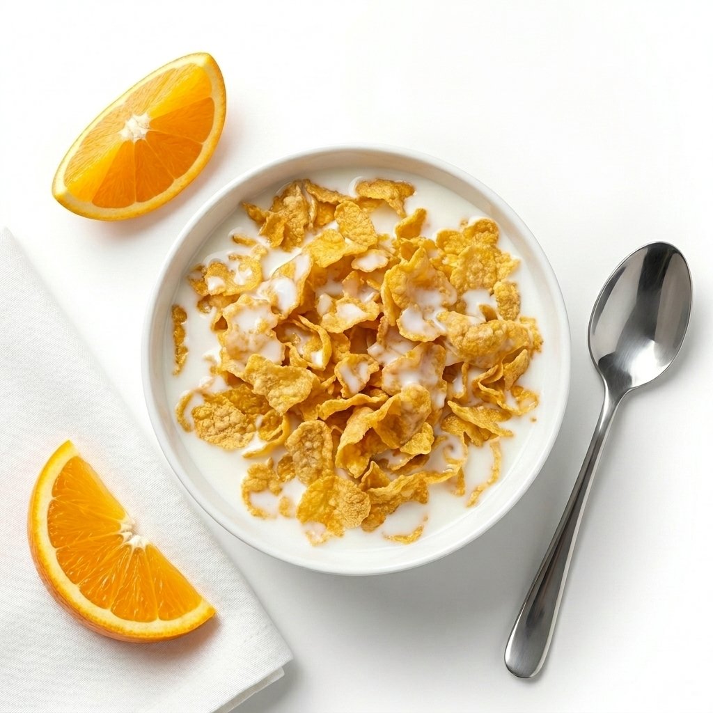 Cereal Flakes with Cold Milk