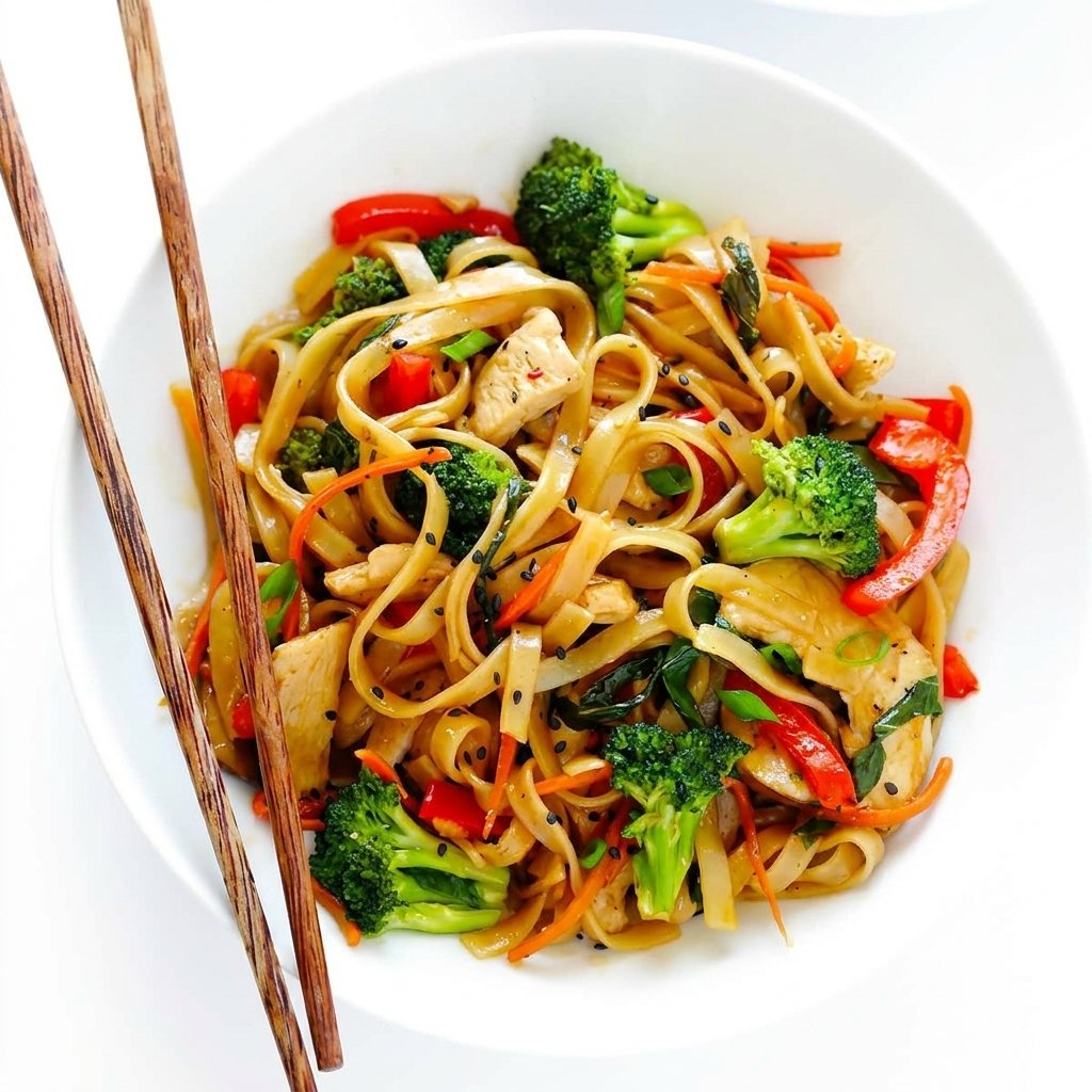 Asian Wok Noodles with Chicken