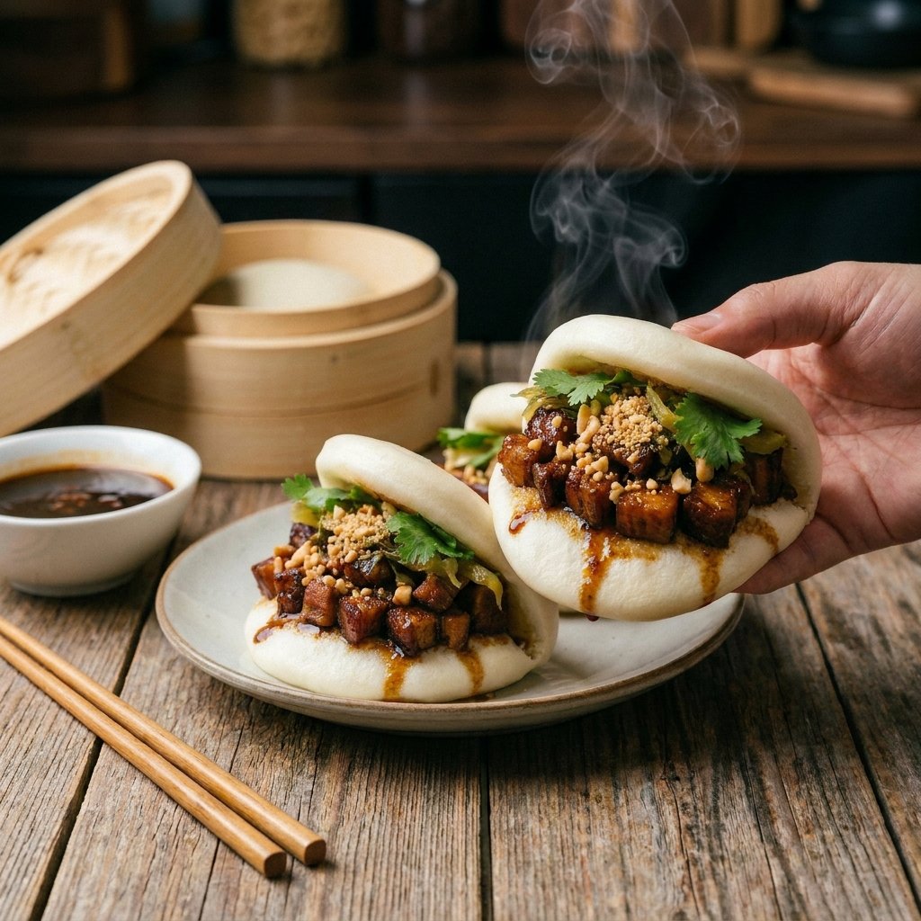 Bao Buns with Braised Pork Filling