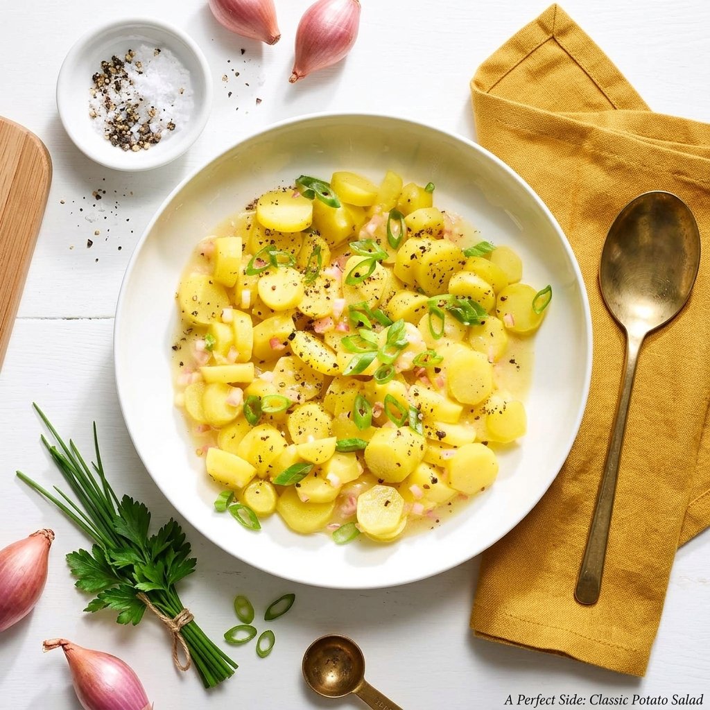Classic Potato Salad with Oil and Vinegar