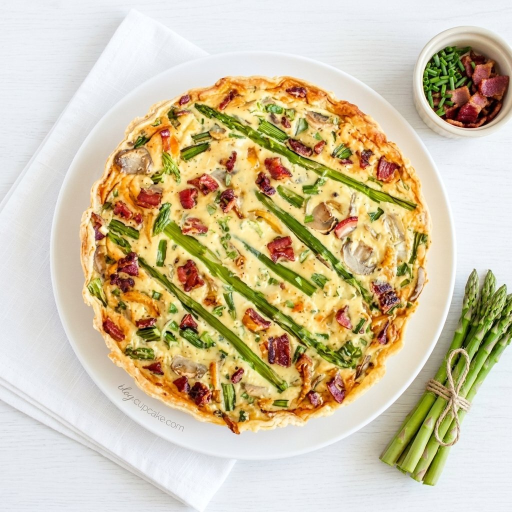 Asparagus, Bacon, and Emmentaler Quiche