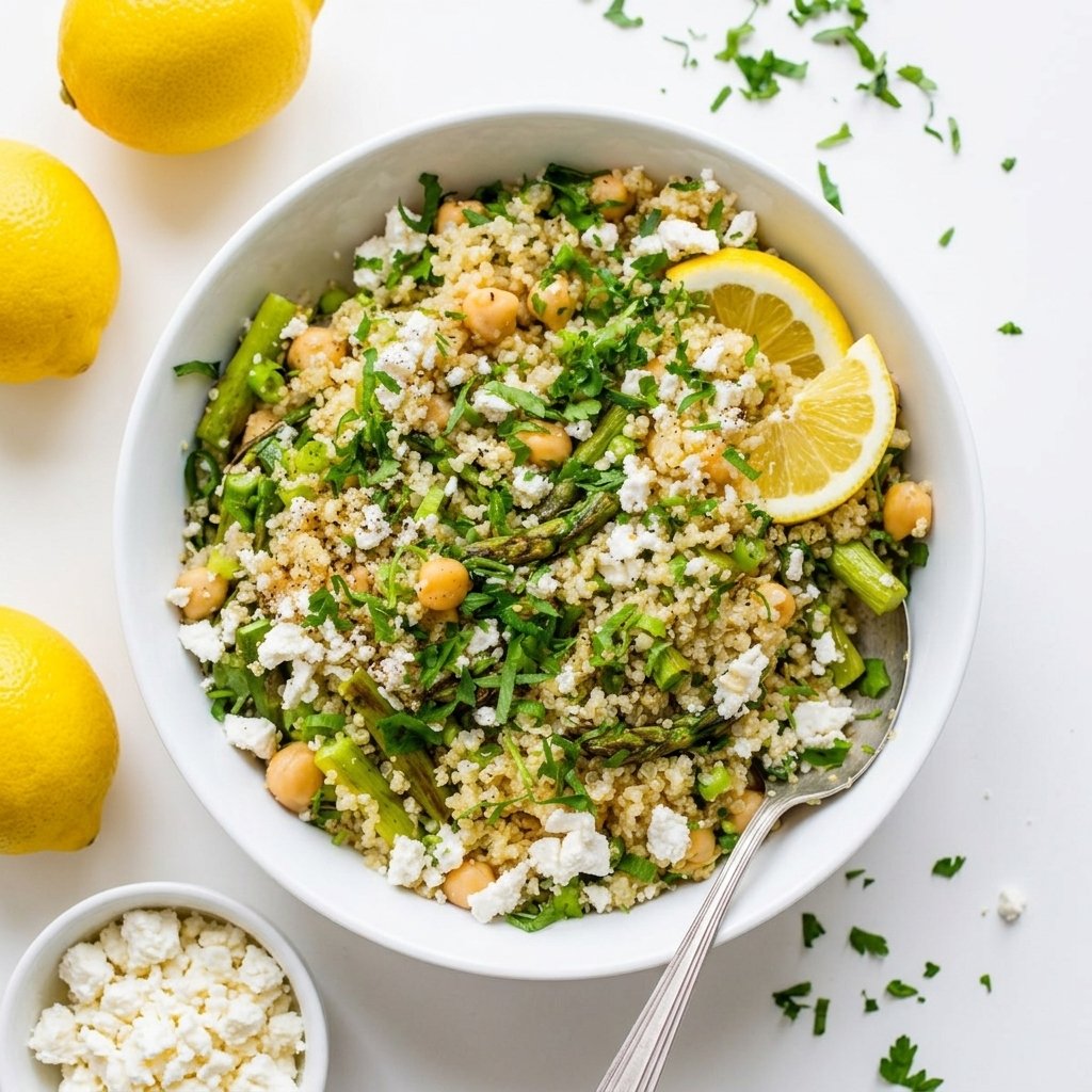 Quinoa Bowl with Roasted Asparagus