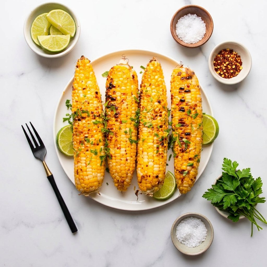 Grilled Corn on the Cob with Chili-Lime Butter
