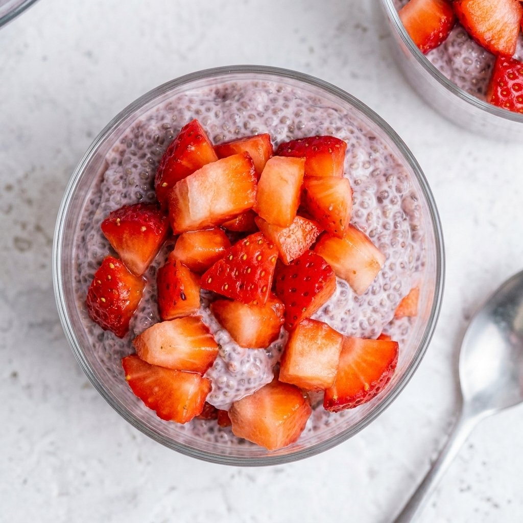 Strawberry Chia Seed Pudding