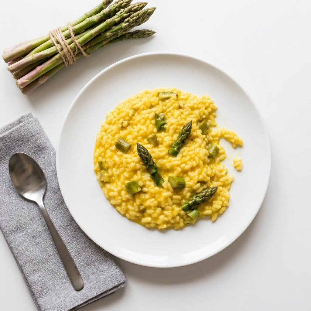 Creamy Asparagus and Saffron Risotto