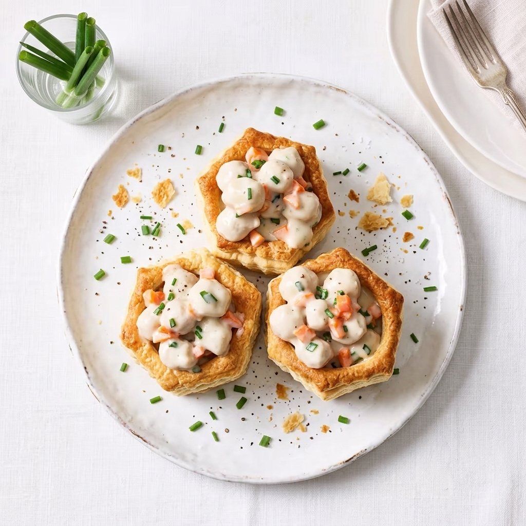 Vol-au-vents with Small Meatballs